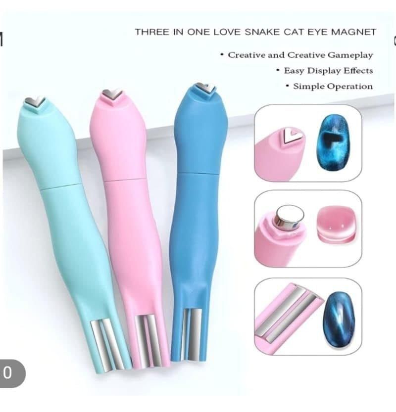 3 in 1 Cat Eye Nail Versatile Magnet Tool (Pack of 2)